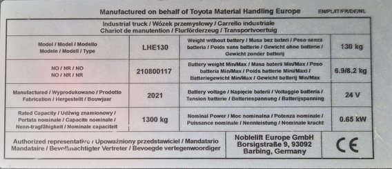 Autre matériel de magasinage Toyota LHE 130 - 8